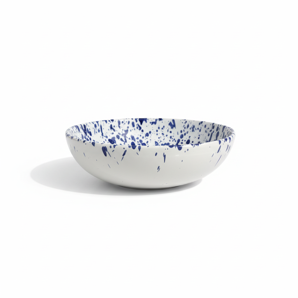 Ciotola blu grande - sfondo bianco