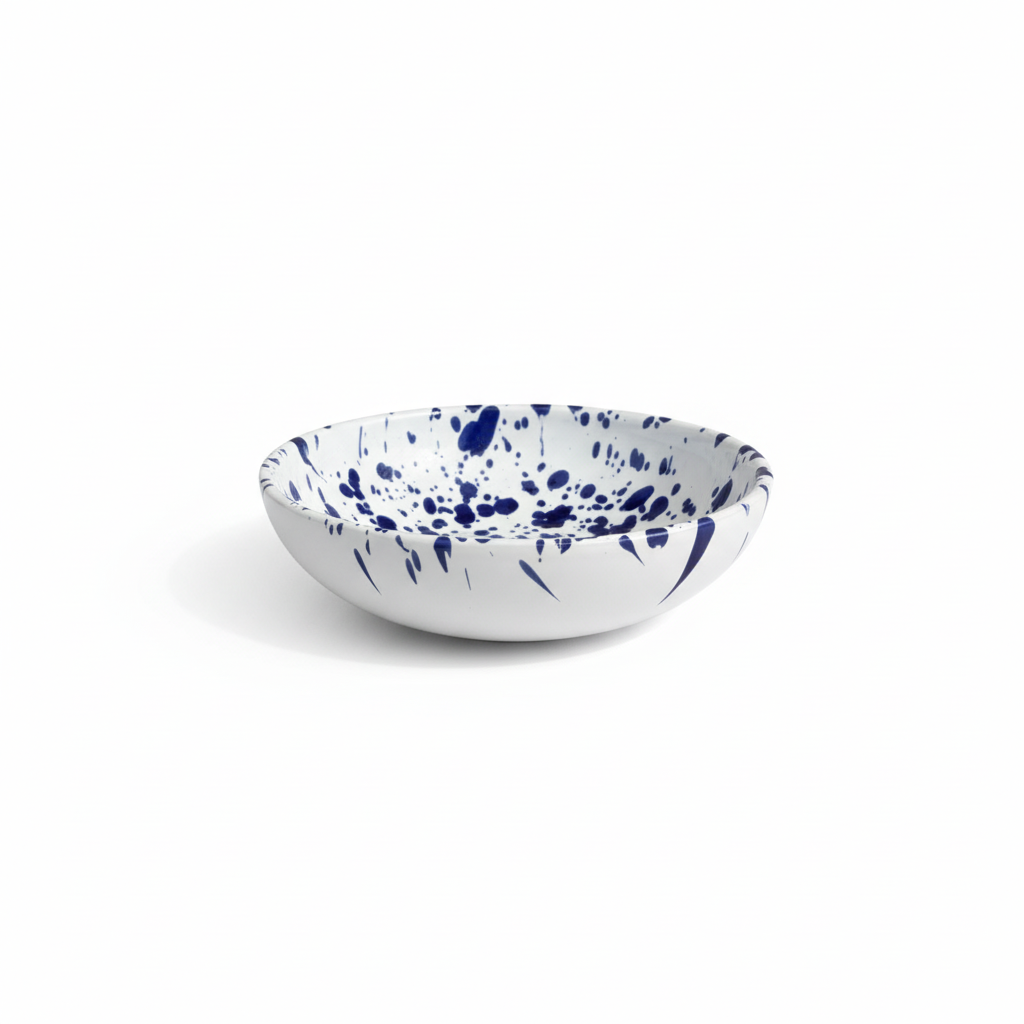 Ciotola blu piccola - sfondo bianco