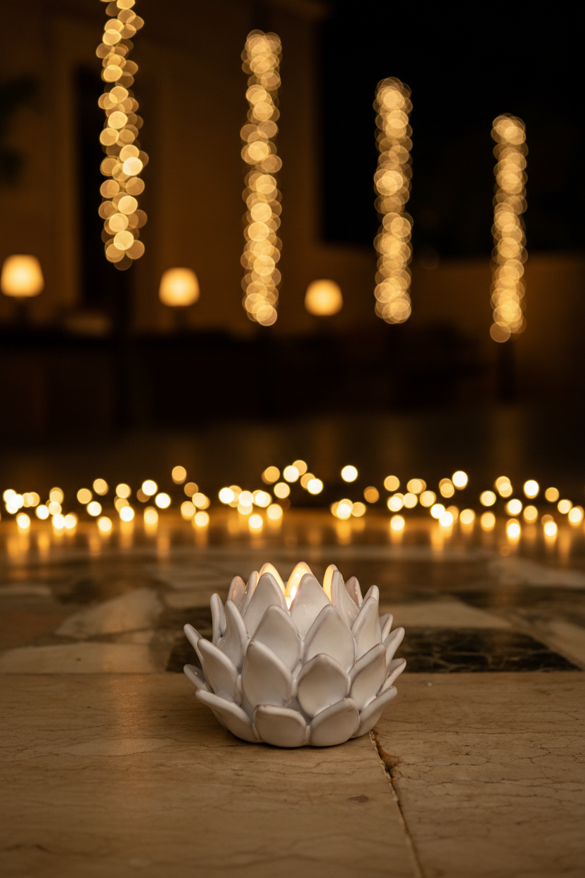Lumino bianco – ambientazione notturna chic