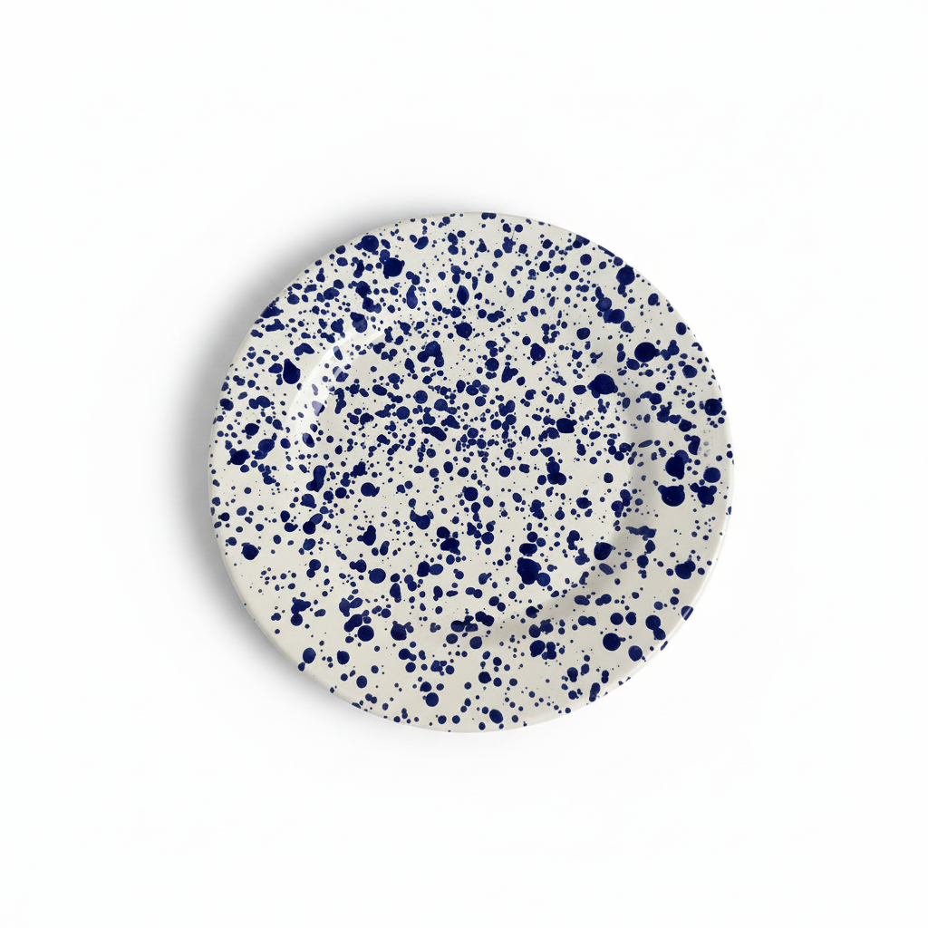 Piatto blu - sfondo bianco