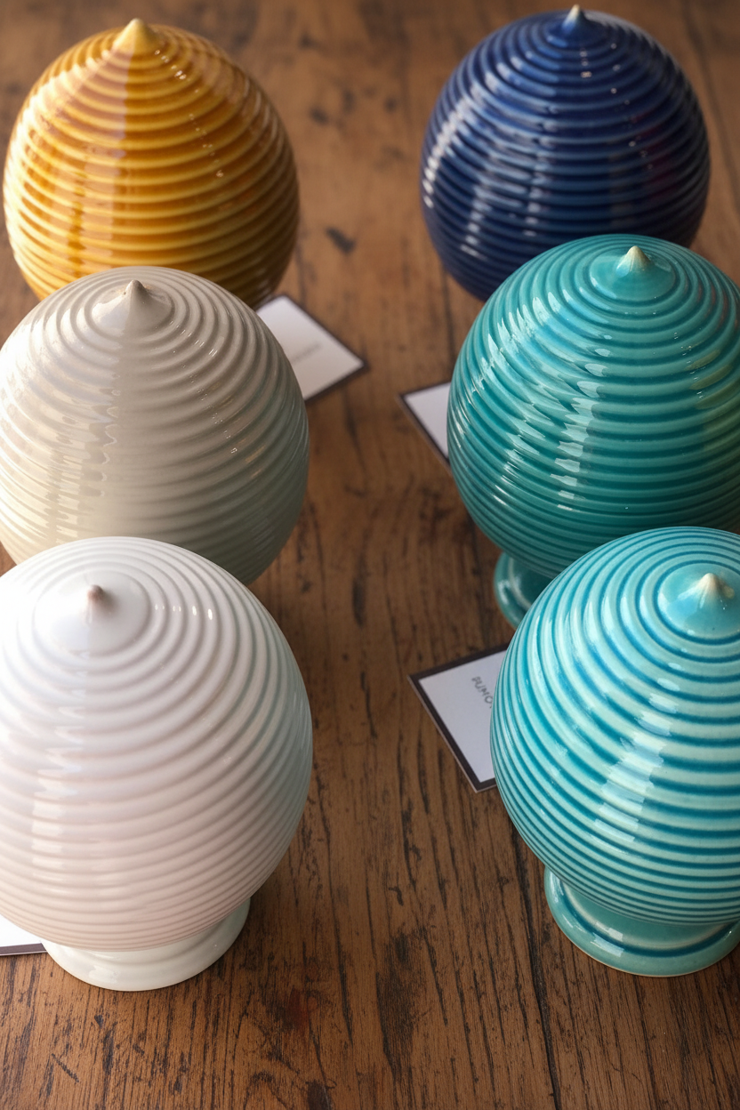 Pumi a righe con tavolo antico - inquadratura originale