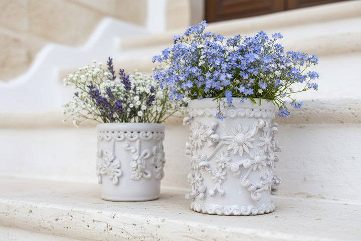 Pumi bianchi ravvicinati