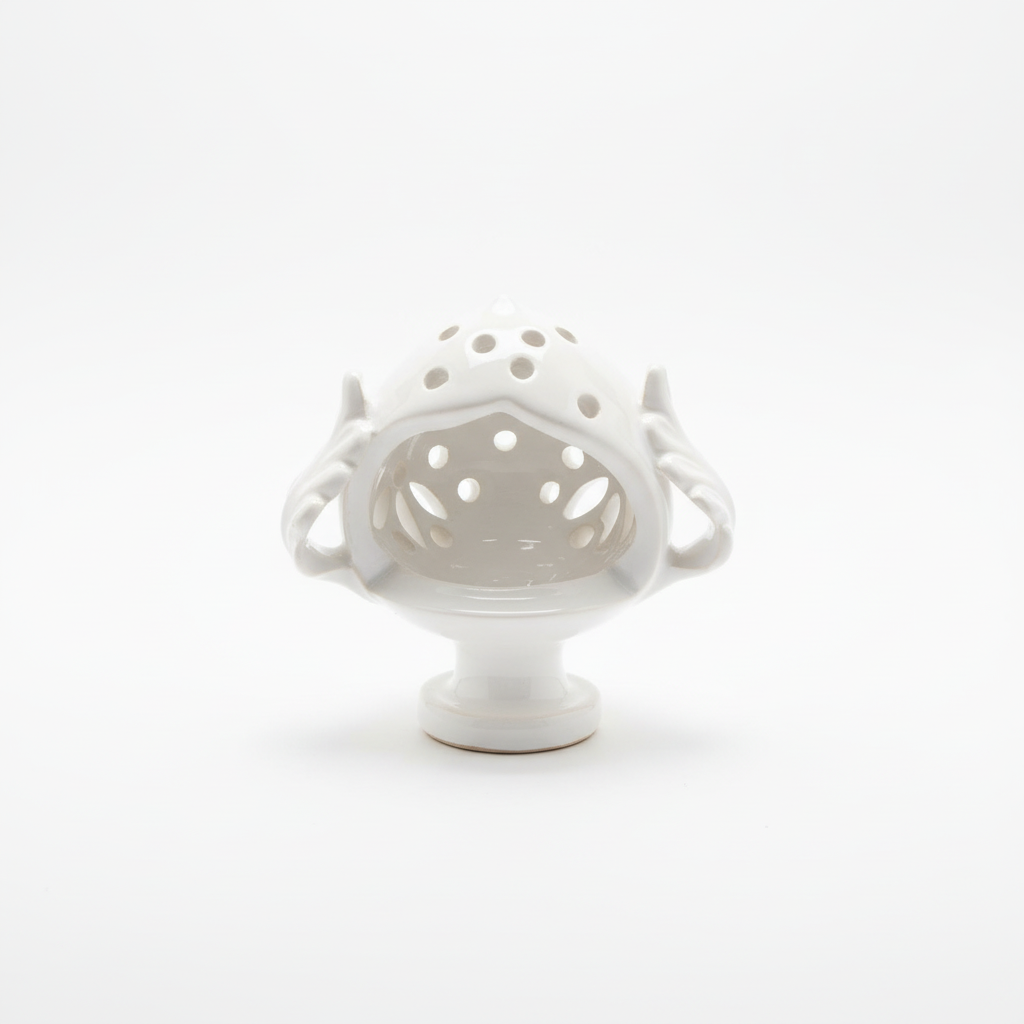 Pumo bianco sfondo bianco