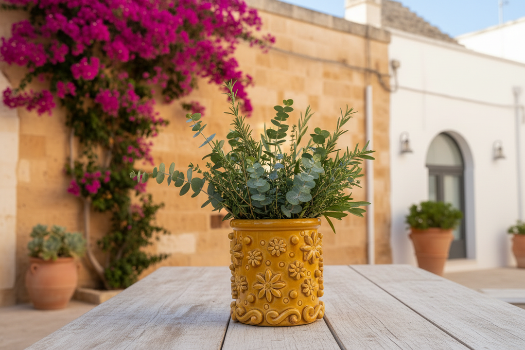Pumo giallo con verde ordinato