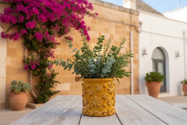 Pumo giallo con verde ordinato
